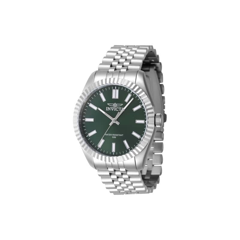 Invicta Men's 47480 Specialty Quartz 3 Hand Green Dial Watch