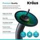 preview thumbnail 23 of 22, Kraus Glass Vessel Sink, Bathroom Faucet, Pop Up Drain, Mounting Ring