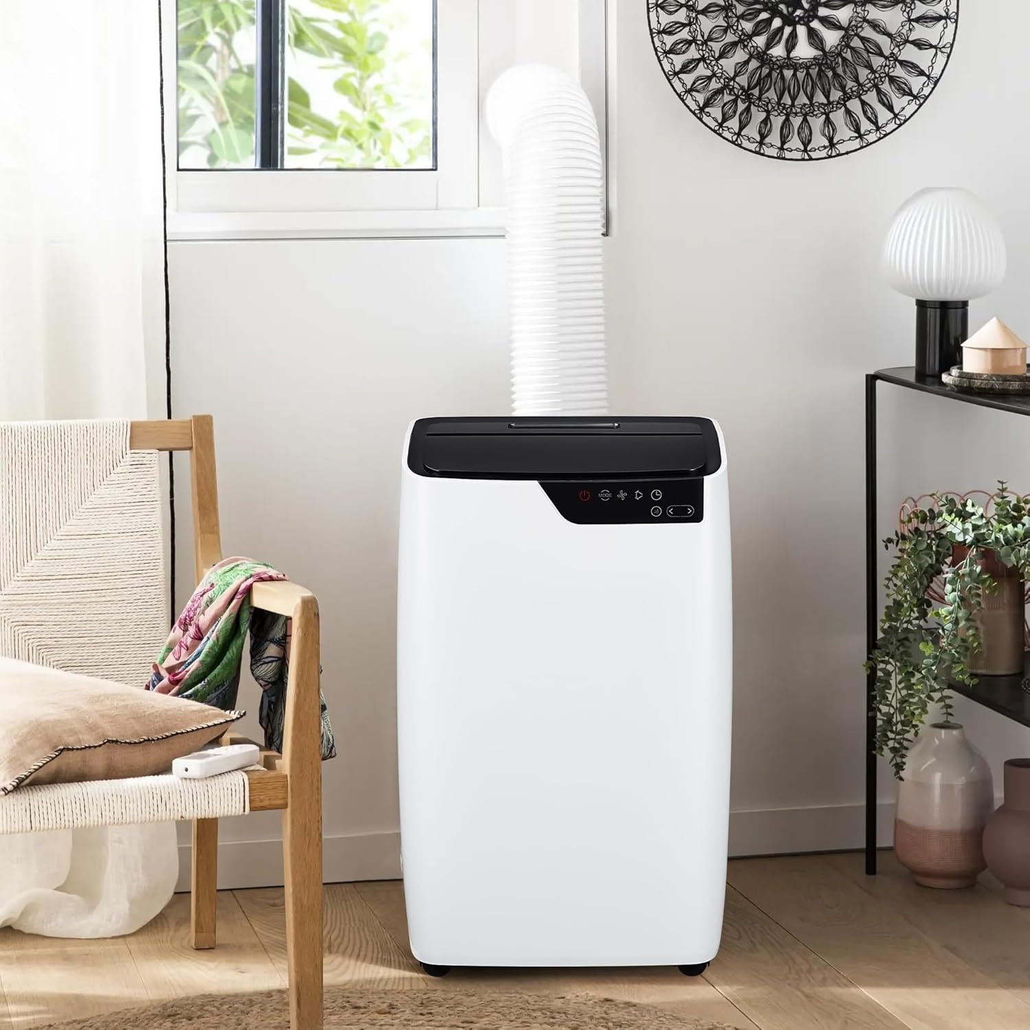 12000 BTU Portable Air Conditioner Cools Rooms Up to 550 Sq.Ft 3 in 1 Function with Cooling 3 Fan Speeds