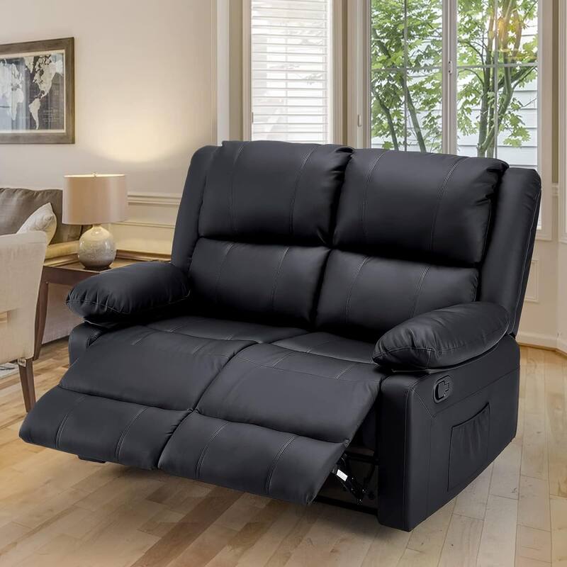 AECOJOY 2-Seater Recliner Loveseat with Heat and Massage Function