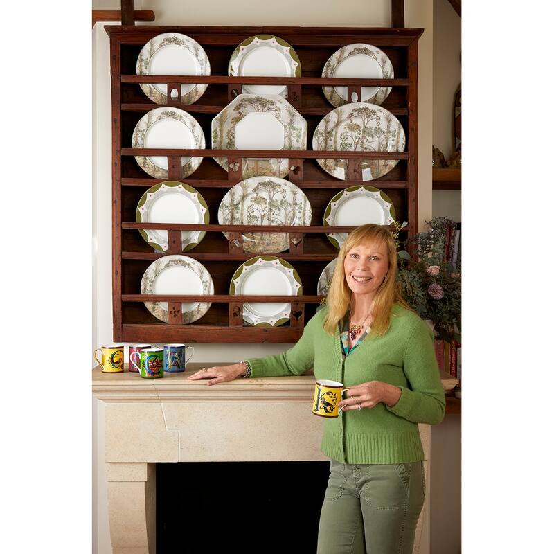 Kit Kemp for Spode Tall Trees Octagonal Platter - 14 Inch