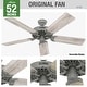 preview thumbnail 13 of 29, Hunter 52" Original Outdoor Ceiling Fan with Pull Chain, Damp Rated