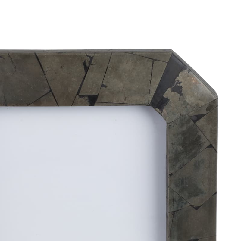 Decorative Antiqued Metal Photo Frame - Brown