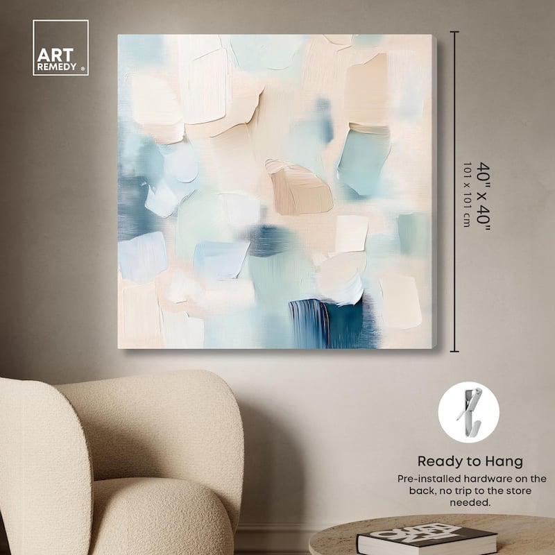 Celadon Haze II Canvas by Art Remedy, Gallery Wrapped
