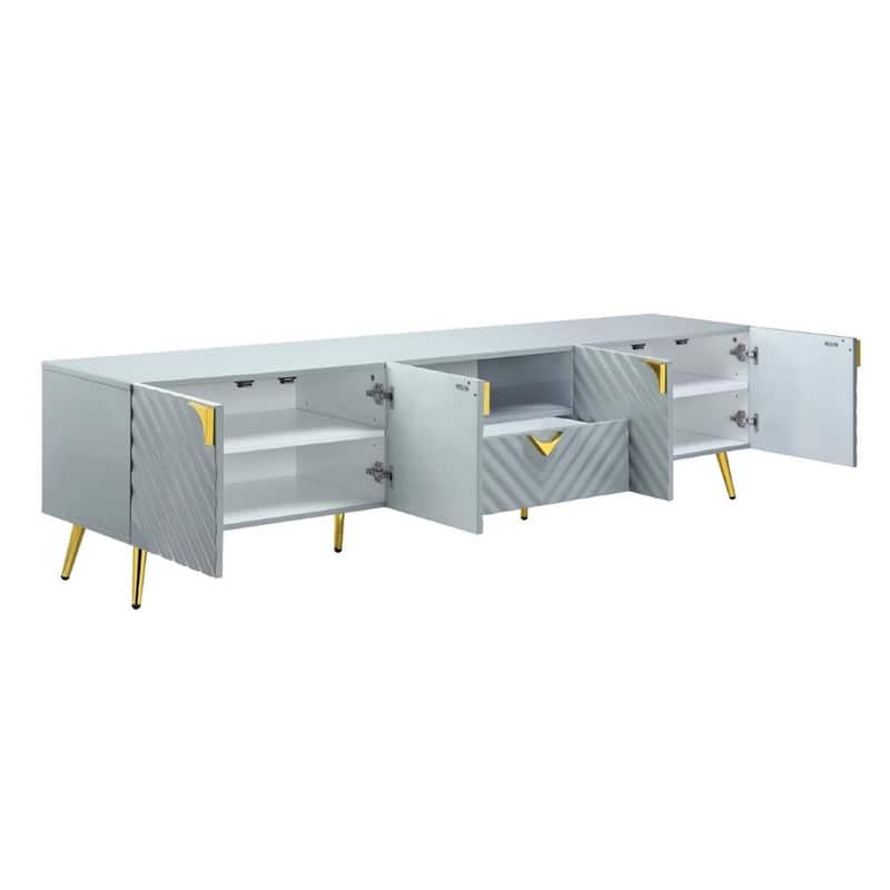 Tyra 79 Inch Modern TV Media Entertainment Center, 2 Doors - 79 L x 17 W x 20 H Inches