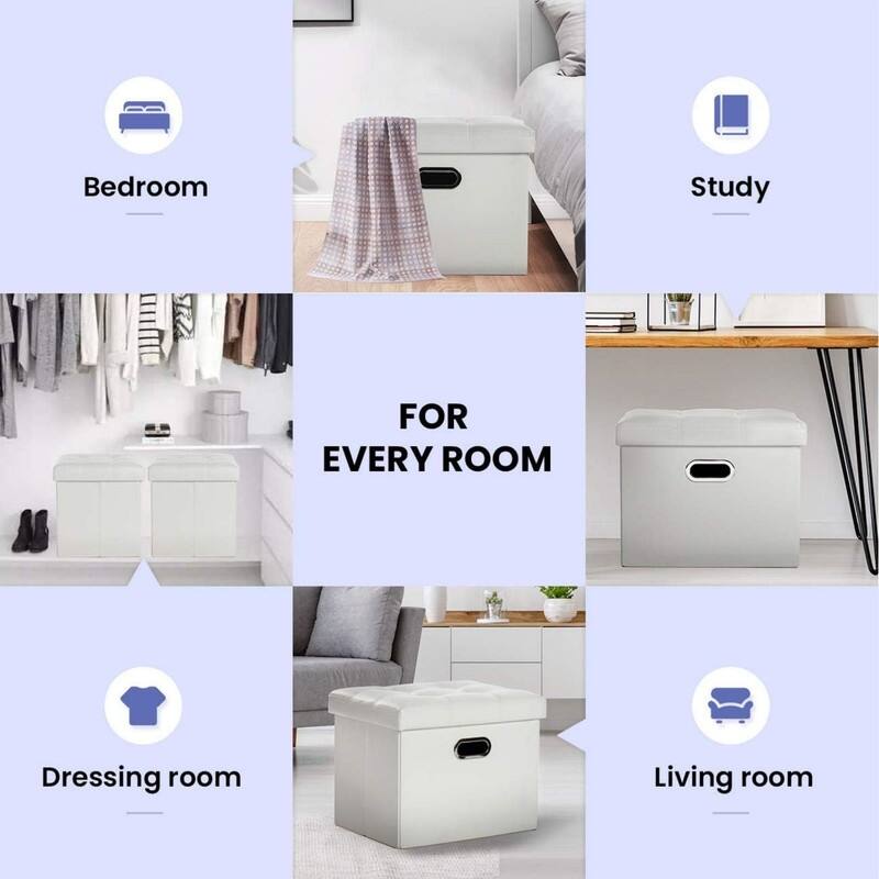 Storage Ottoman Leather Ottoman Rectangle