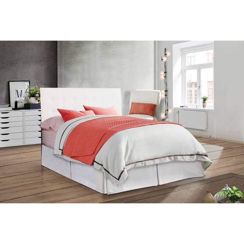 Super Nova Adjustable Height Headboard - White Twill - King