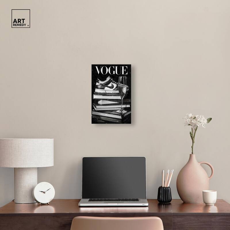 Sneaker Glitz and Glam Cover Canvas by Art Remedy, Gallery Wrapped