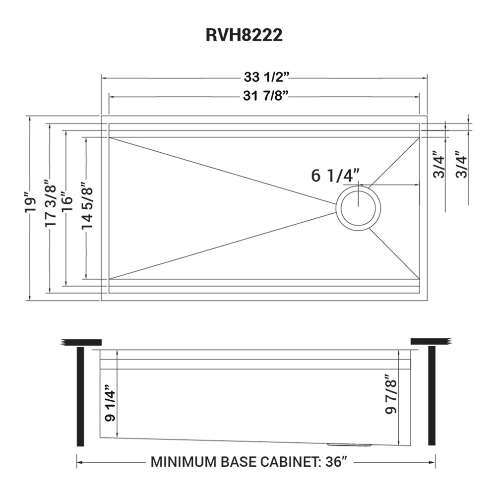 32” Workstation Kitchen Sink Undermount 16 Gauge Stainless Steel Single  Bowl with WorkFlow™ Ledge and Accessories in Stainless Steel 95B931-32S-SS