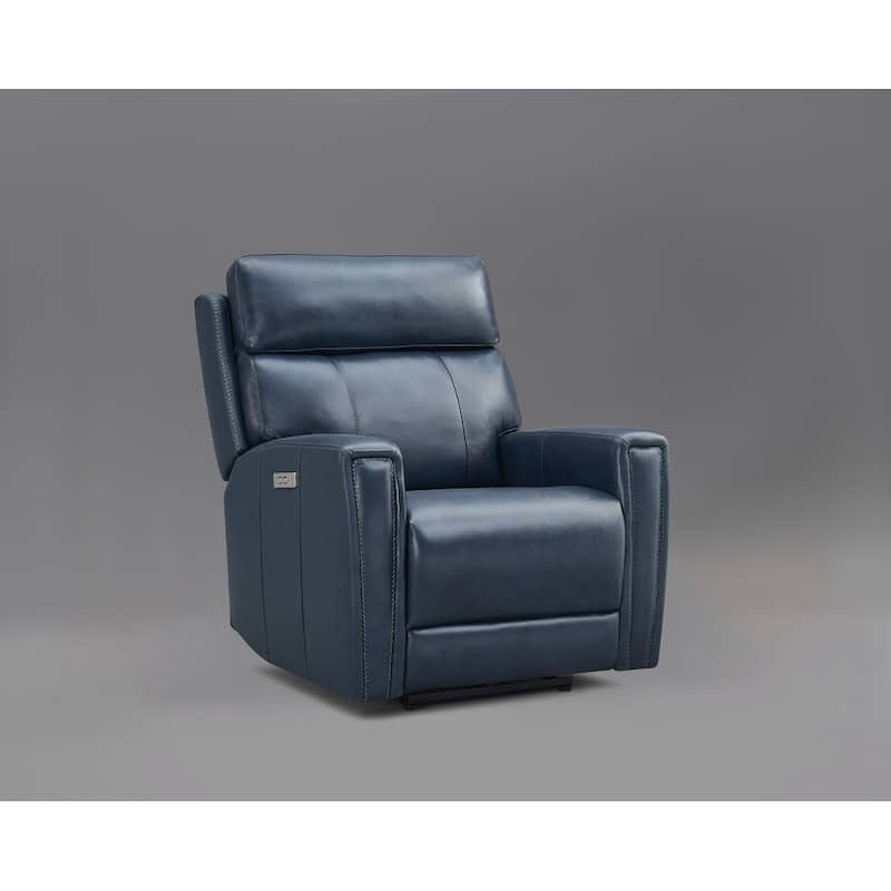 Genuine Leather Zero Gravity Power Recliner Chair with Power Headrest, USB&USB-C Port