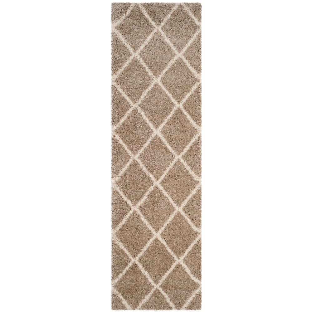 SAFAVIEH Hudson Shag Raili Diamond Trellis 2-inch Thick Rug