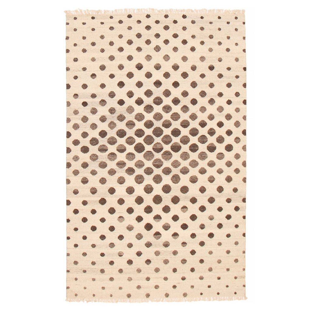 Ankara FW Cream Kilim 5'0" x 8'0" - 5'0 x 8'0