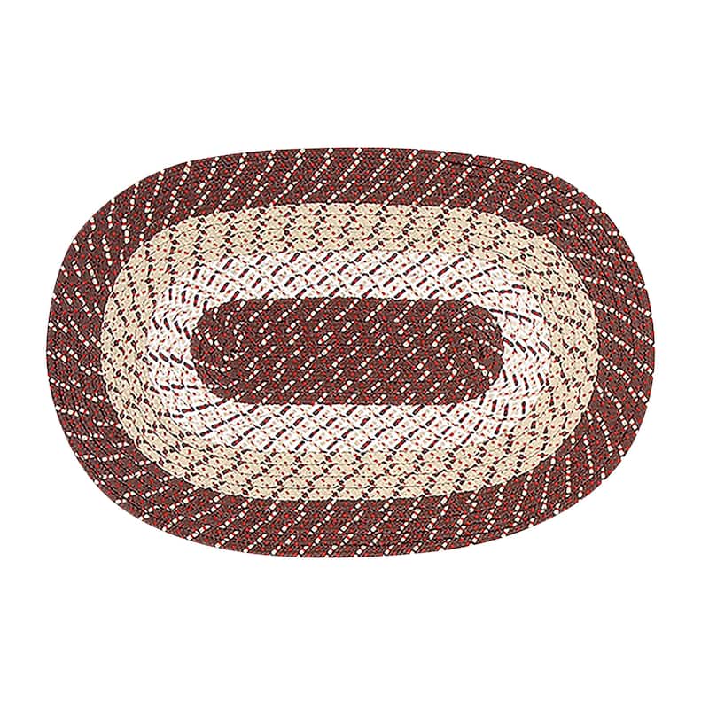 Better Trends Country Braid Reversible Area Rug
