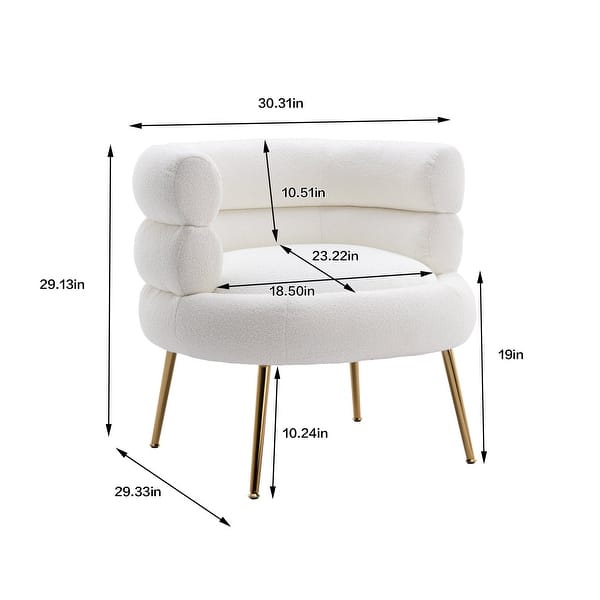 Chairs Living Room Modern Accent Chair, Leisure Sofa with Golden Feet