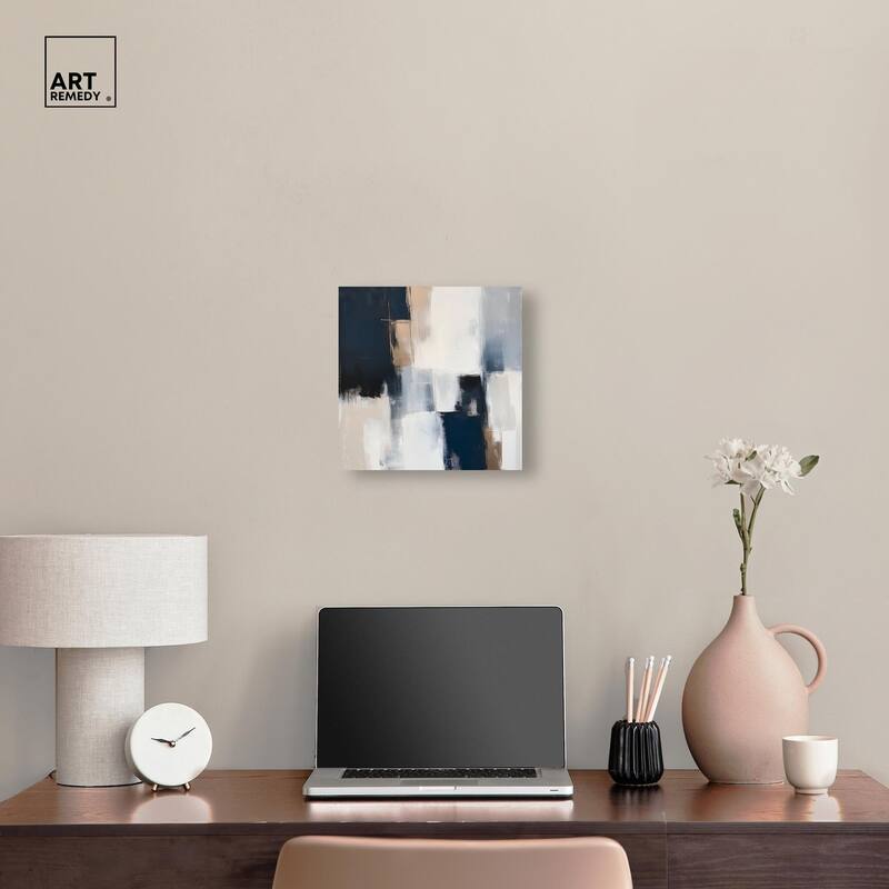 Blue Mood Depth II Canvas by Art Remedy, Gallery Wrapped