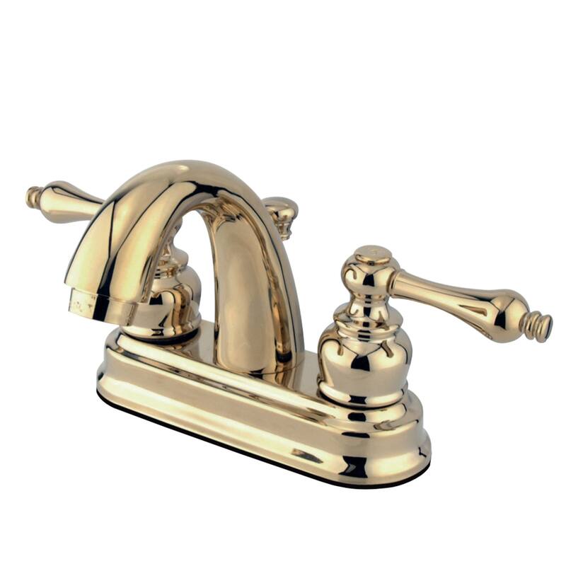 Restoration 4 in. Centerset Bathroom Faucet - Polished Brass