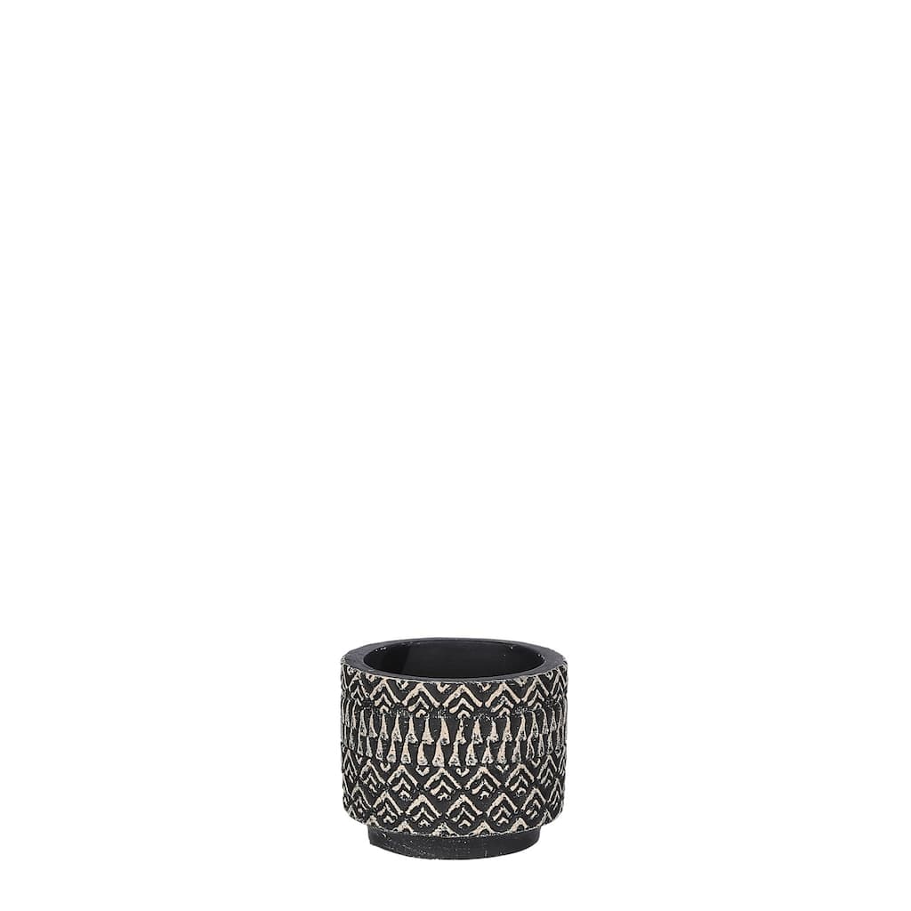 Sm. Kjeld Round Pot 3Dia - A - Black