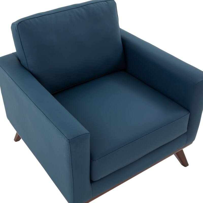 Chester Modern One-Seater Sofa Leather Or Mesh Upholstery Accent Arm Chair for Living Room Bedroom Lounge - 33.46