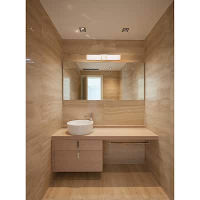 Eglo Tomero LED Vanity Light w/ Brushed Gold Finish and Acrylic Shade