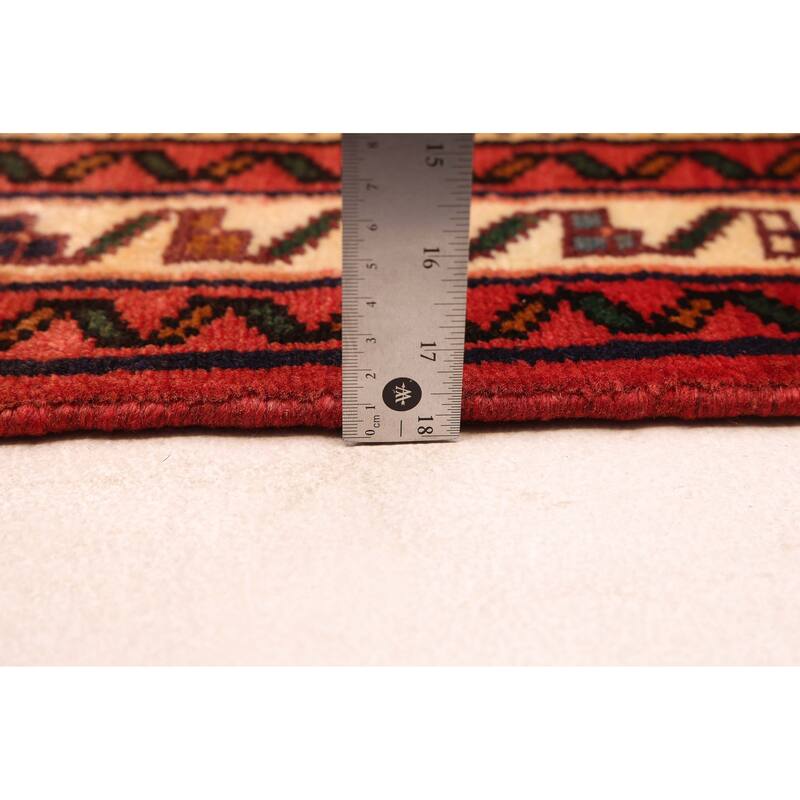 ECARPETGALLERY Hand-knotted Andelz Red Wool Rug - 2'8 x 9'7