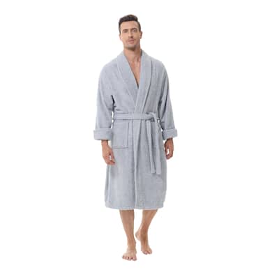 INK+IVY Men's 100% Cotton Terry Bathrobe