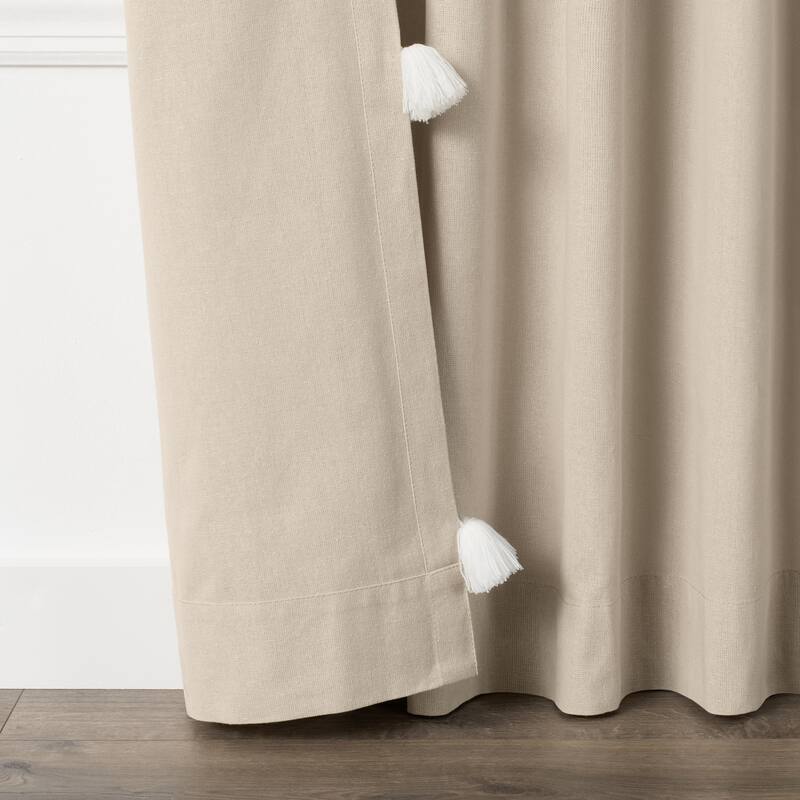 Mercantile Ardmore Light Filtering Rod Pocket Back Tab Window Curtain Panel