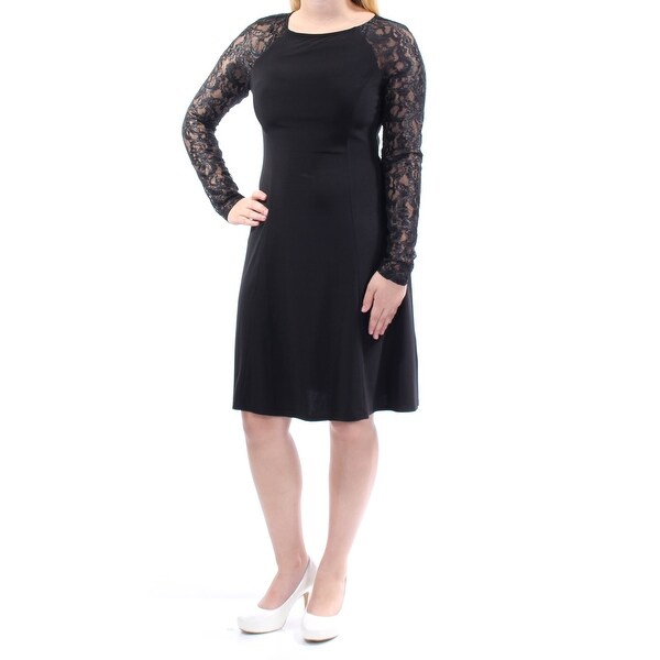 Lace sheath dress knee length pants dress