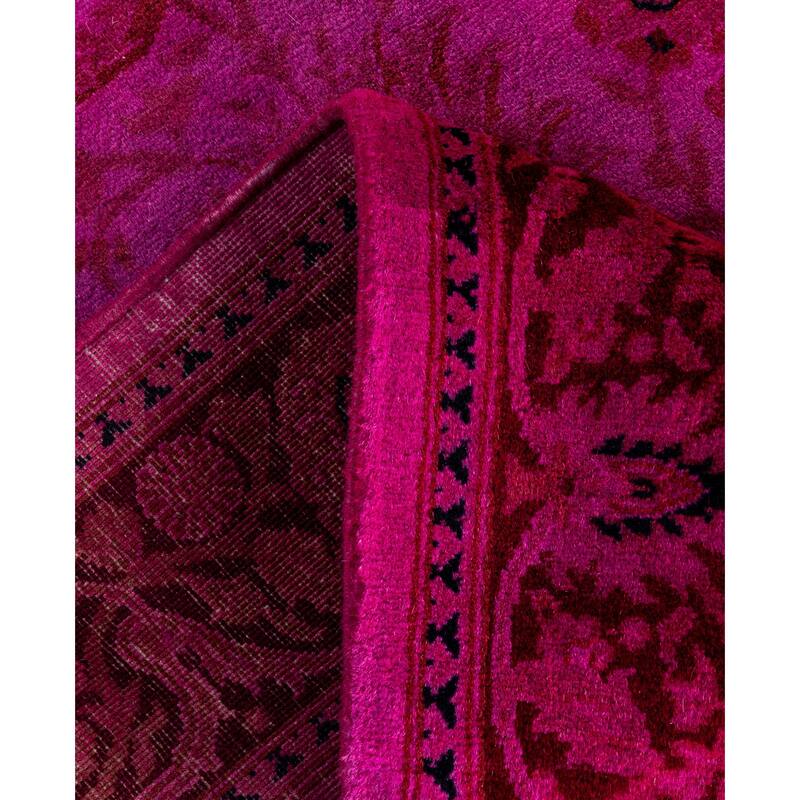 Overdyed One-of-a-Kind Hand-Knotted Area Rug - Pink - 2' 8" x 11' 3"