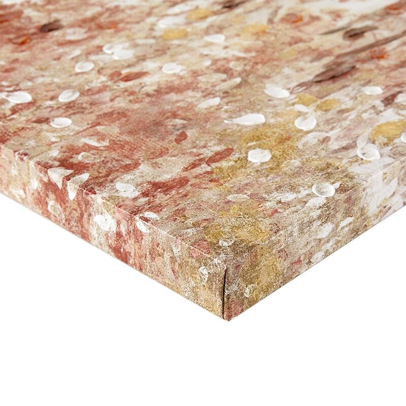 Triptych 3-piece Textured Canvas Wall Art Set - Red