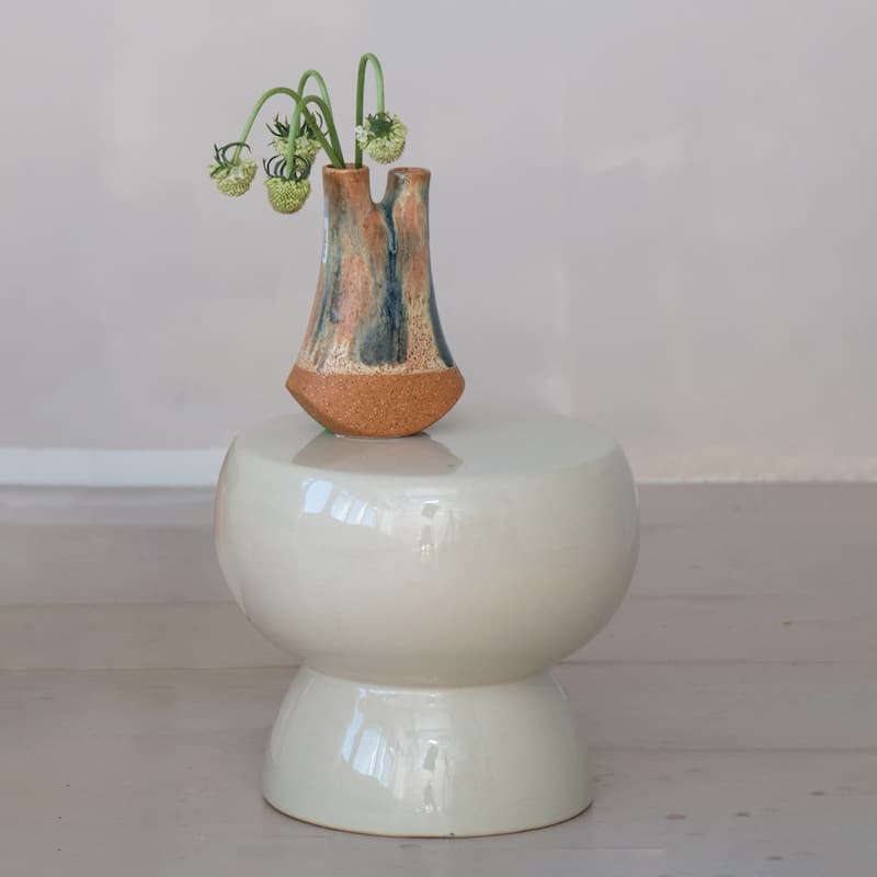 Elegance Stoneware Stool Pedestal
