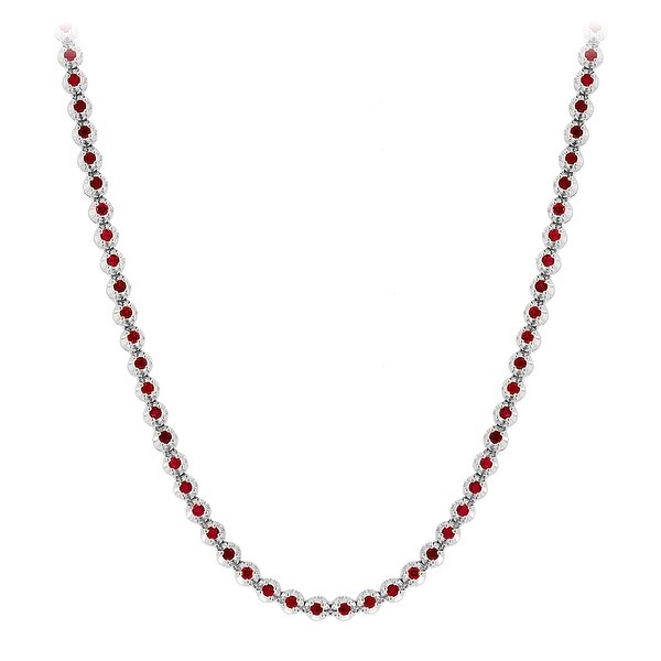 Mens real ruby necklace Clearance