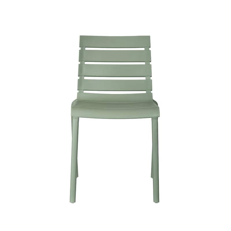 Rylan Set of 4 Stackable Dining Chairs, Indoor/Outoor