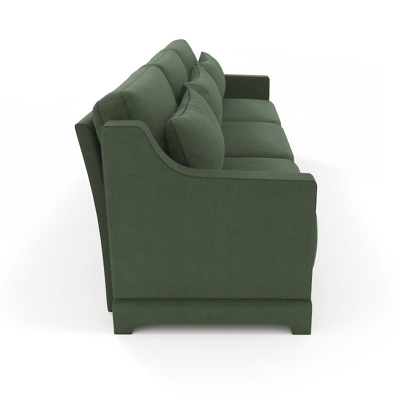 Three seater sofa with lumbar pillow