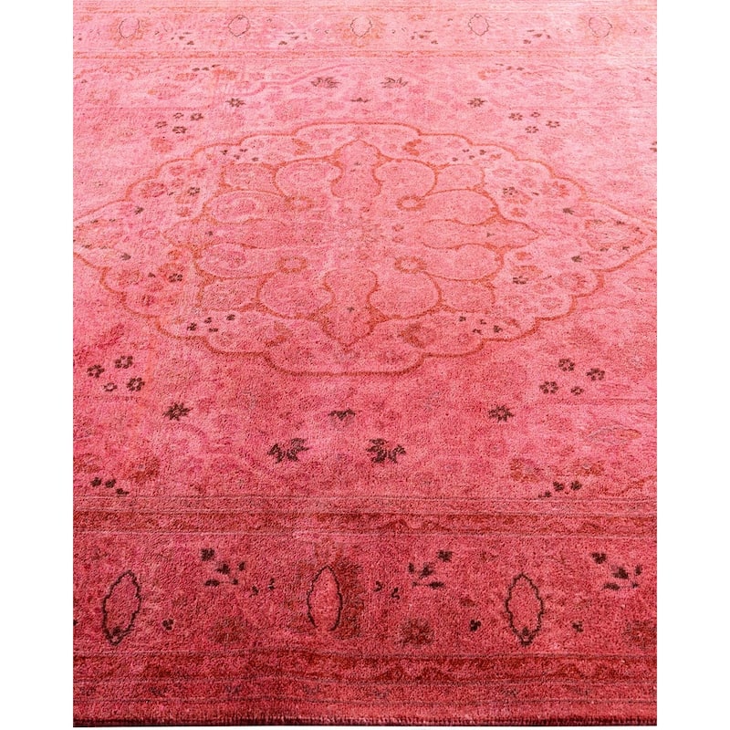 Fine Vibrance One-of-a-Kind Hand-Knotted Area Rug - Pink, 4' 8" x 6' 8" - 4' 8" x 6' 8"
