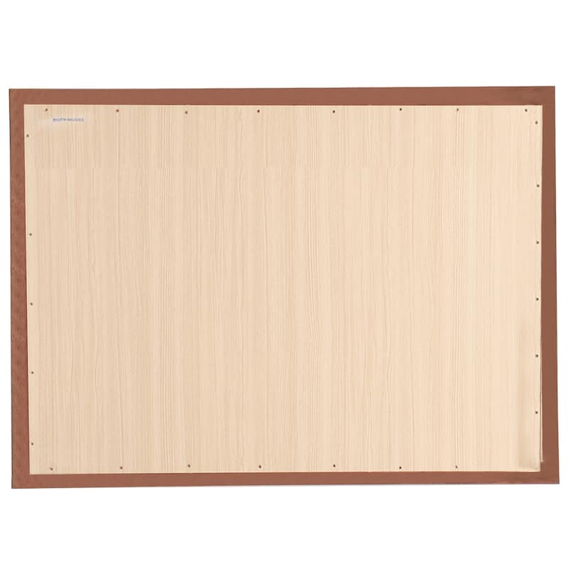 Wooden Framed Rectangular Dresser Wall Mirror - 45" - Brown