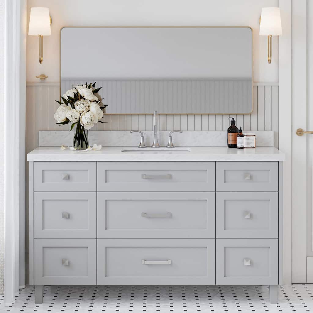 Ariel B61CWRVO Monroe 61" Free Standing Single Basin Vanity Set with