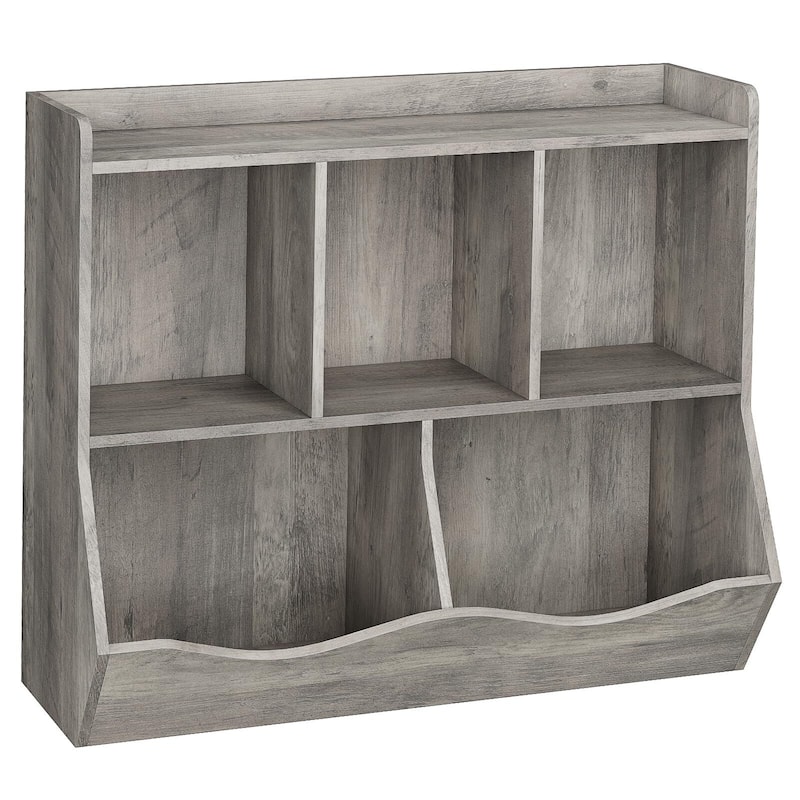 Kids Bookshelf and Bookcase Toy Storage Multi Shelf with Cubby Organizer Cabinet for Boys Girls