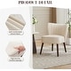 preview thumbnail 11 of 19, Modern Velvet Accent Chair Set of 2, Soft Upholstered Living Room Chair with Wooden Legs