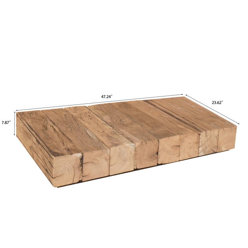 Coffee Table End Table Ultramodern Low Laying Solid Wood Coffee Table