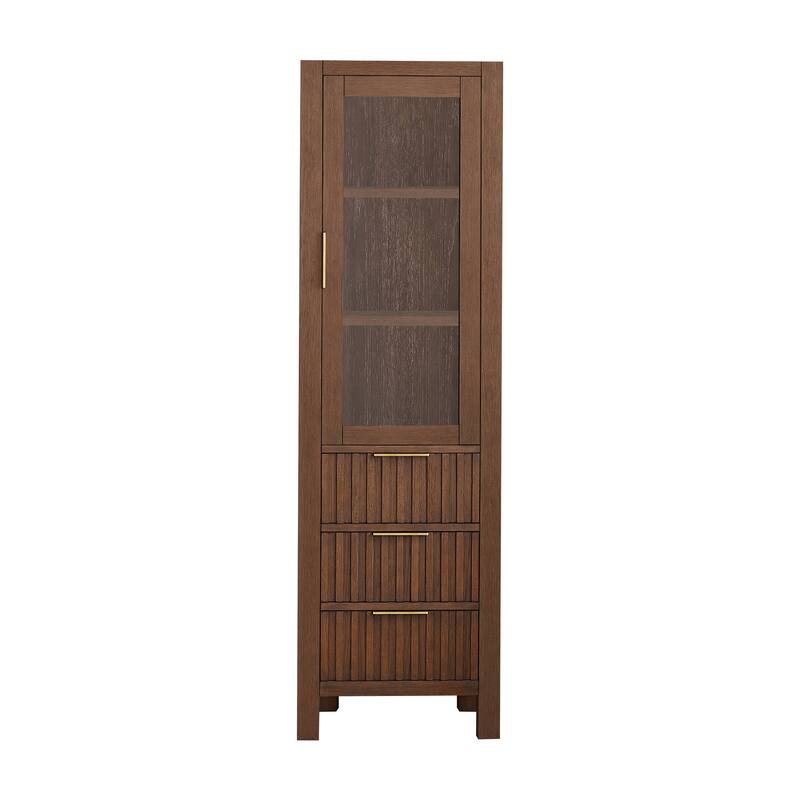 Shenzhen Solid Wood Bathroom Storage Cabinet