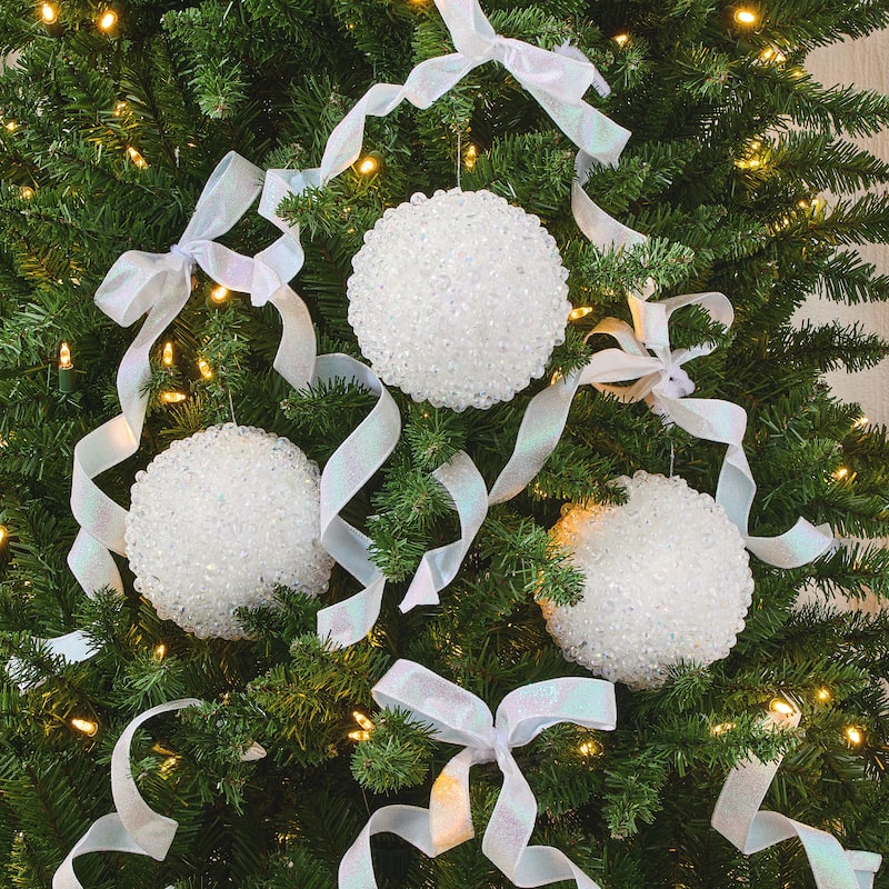 5" Acrylic Bead Ball Ornament