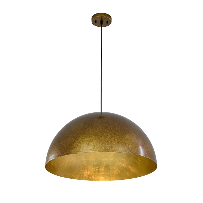 Industrial Oversized Metal Dome Pendant Light - Modern Farmhouse