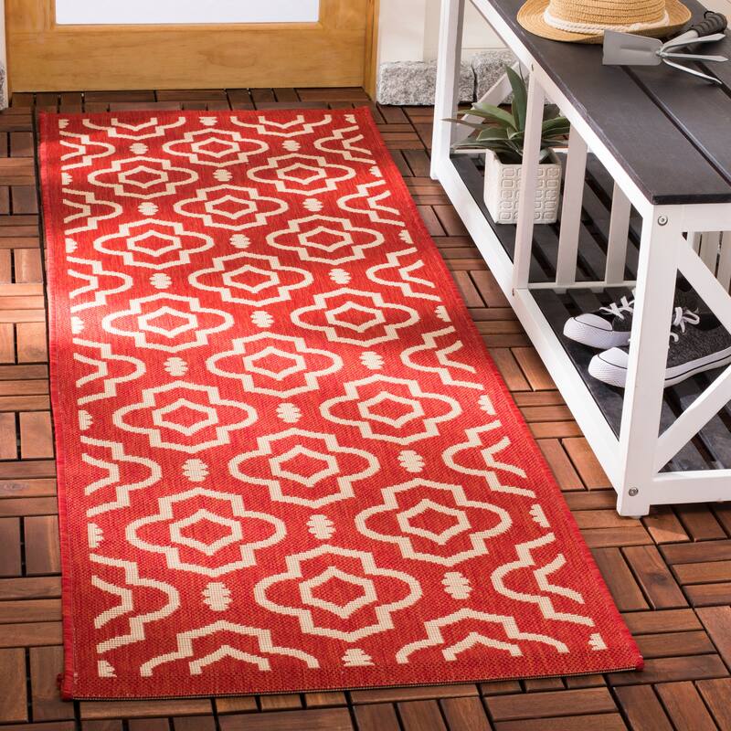 SAFAVIEH Courtyard Rheta Indoor/ Outdoor Waterproof Patio Backyard Rug