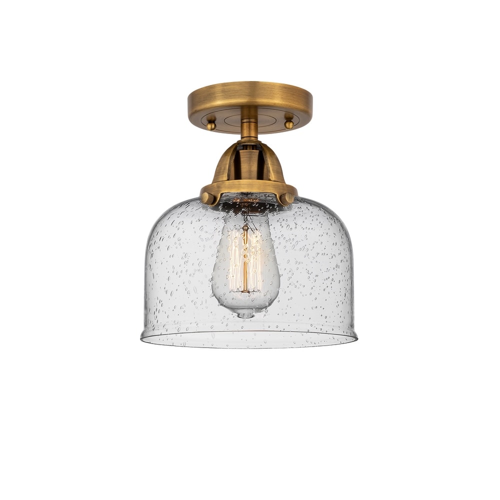 Innovations Lighting Nouveau 2 Bell - 1 Light 8" Semi-Flush Mount