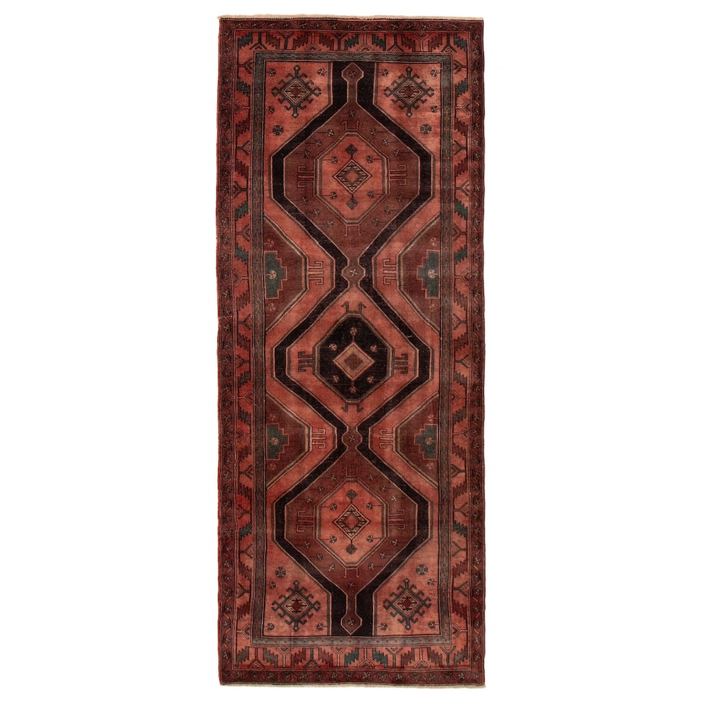 ECARPETGALLERY Hand-knotted Konya Anatolian Copper Wool Rug - 4'1 x 10'4
