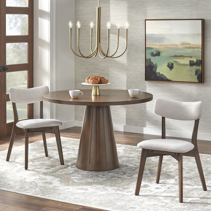 Lifestorey Cari Solid Wood Dining Chair (Set of 2)