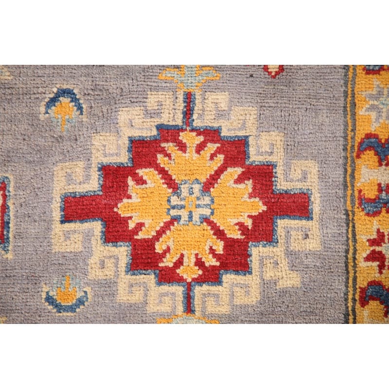 Oriental Kazak Area Rug Hand-Knotted Wool Carpet - 6'7" x 10'2"