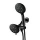 preview thumbnail 1 of 7, YASINU 6-Spray Round High Pressure Shower Faucet in Matte Black Matte Black