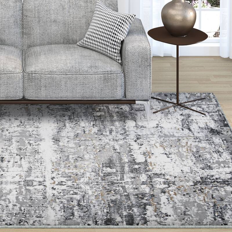 Brocco Glide Gray/ Ivory Area Rug