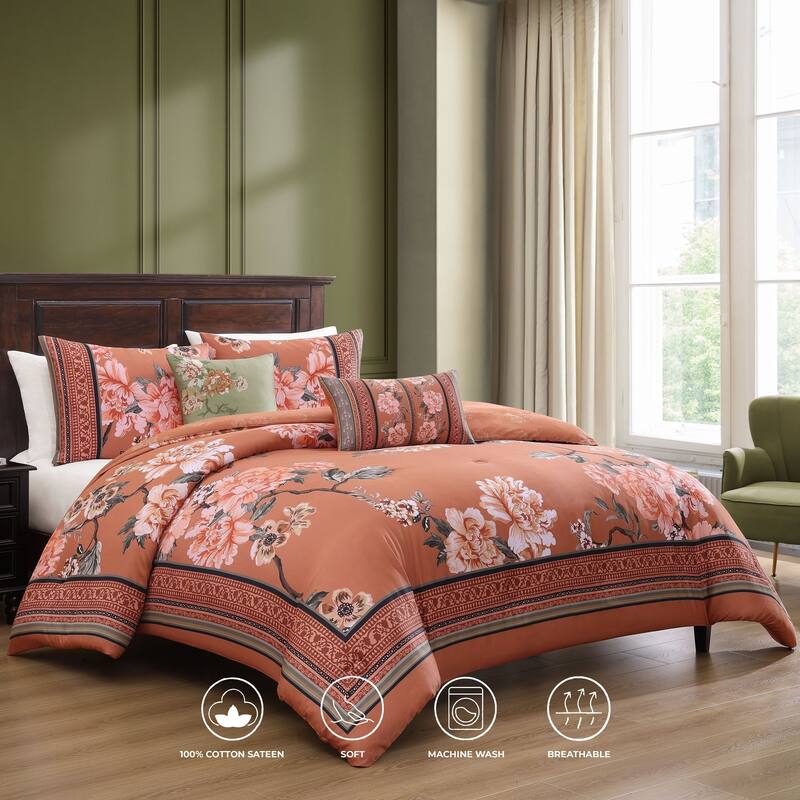 Bebejan Rossana 5 Piece Reversible Comforter Set